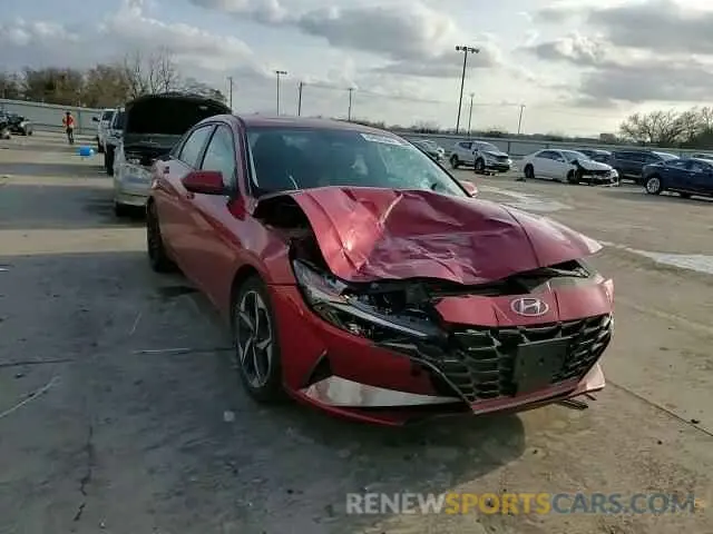 11 Photograph of a damaged car KMHLP4AGXMU128008 HYUNDAI ELANTRA 2021