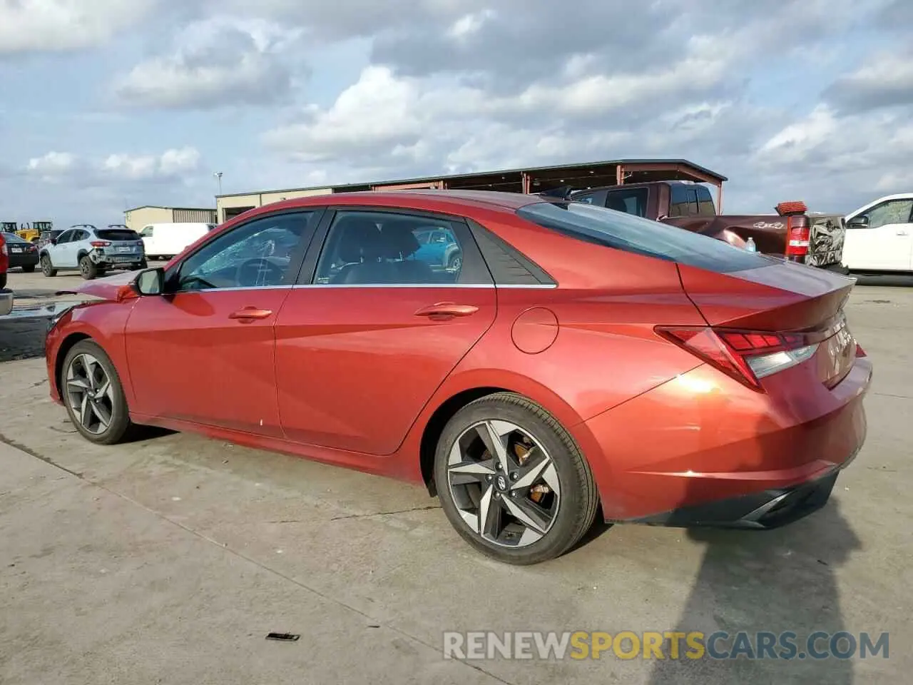 2 Photograph of a damaged car KMHLP4AGXMU128008 HYUNDAI ELANTRA 2021