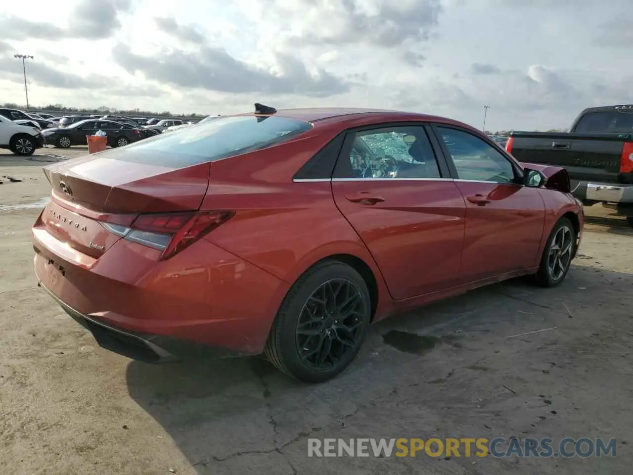 3 Photograph of a damaged car KMHLP4AGXMU128008 HYUNDAI ELANTRA 2021