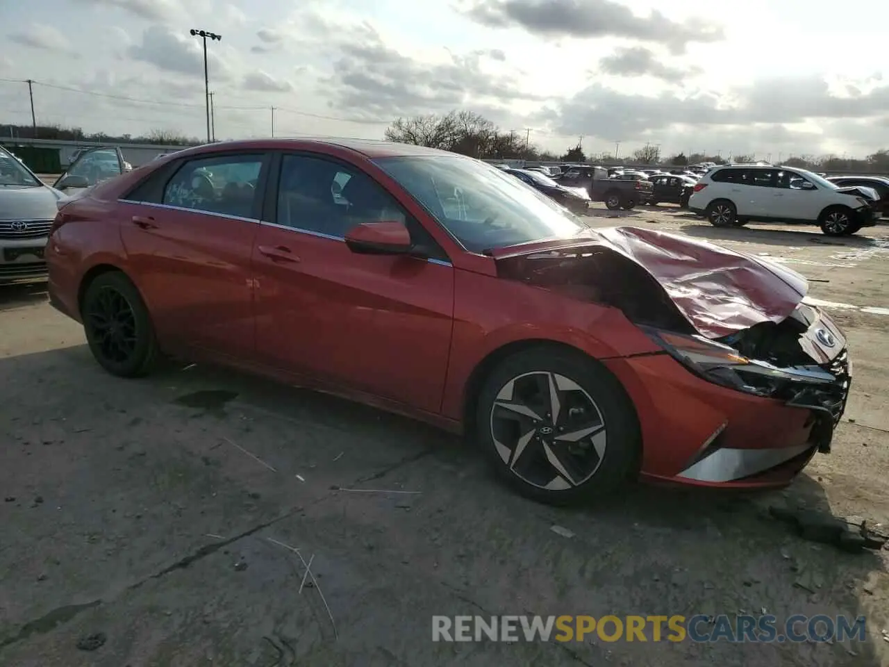 4 Photograph of a damaged car KMHLP4AGXMU128008 HYUNDAI ELANTRA 2021