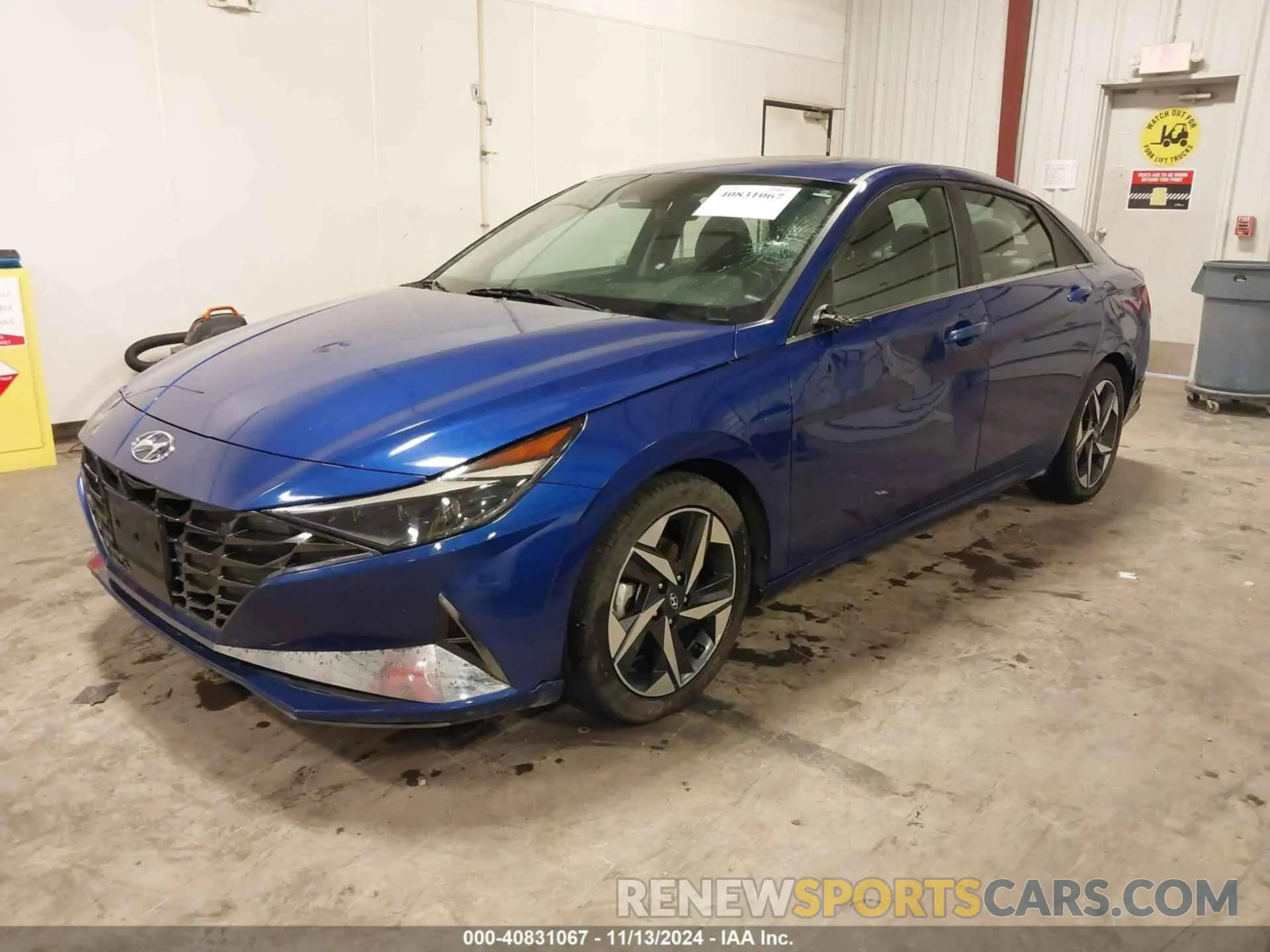2 Photograph of a damaged car KMHLP4AGXMU131653 HYUNDAI ELANTRA 2021