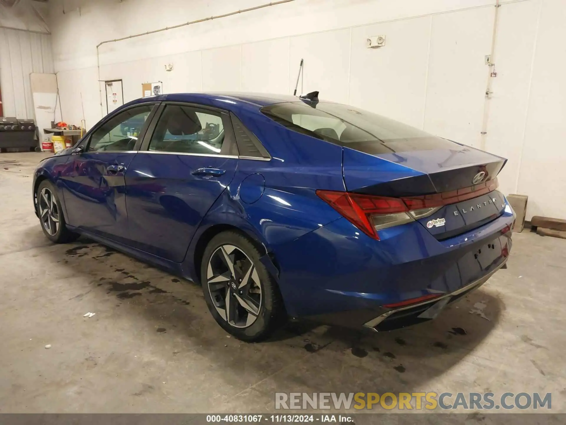 3 Photograph of a damaged car KMHLP4AGXMU131653 HYUNDAI ELANTRA 2021