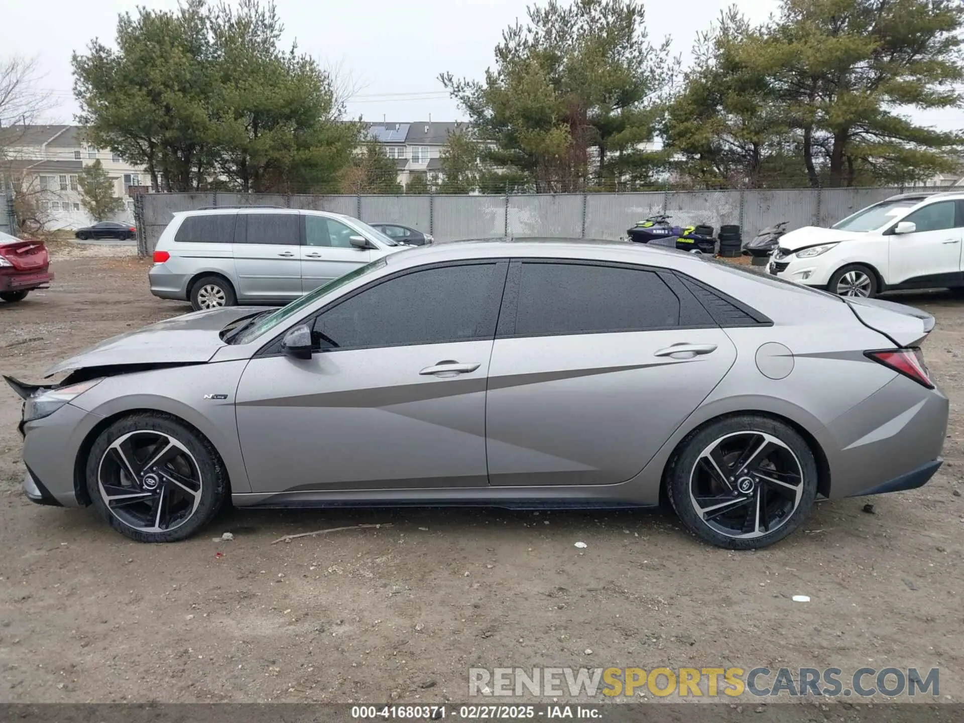14 Photograph of a damaged car KMHLR4AF0MU104043 HYUNDAI ELANTRA 2021