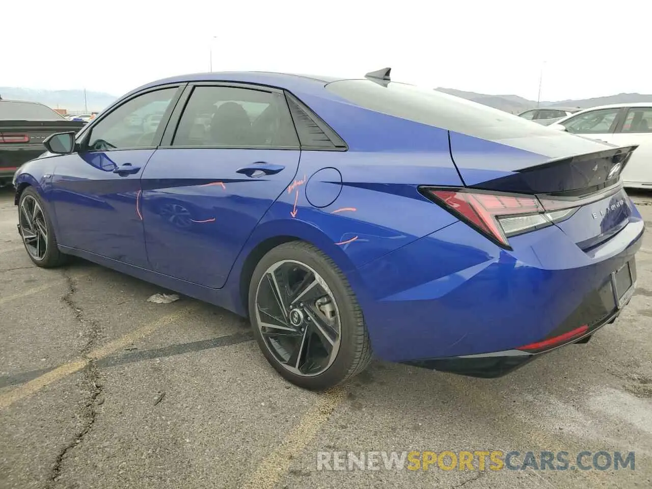 2 Photograph of a damaged car KMHLR4AF0MU180944 HYUNDAI ELANTRA 2021