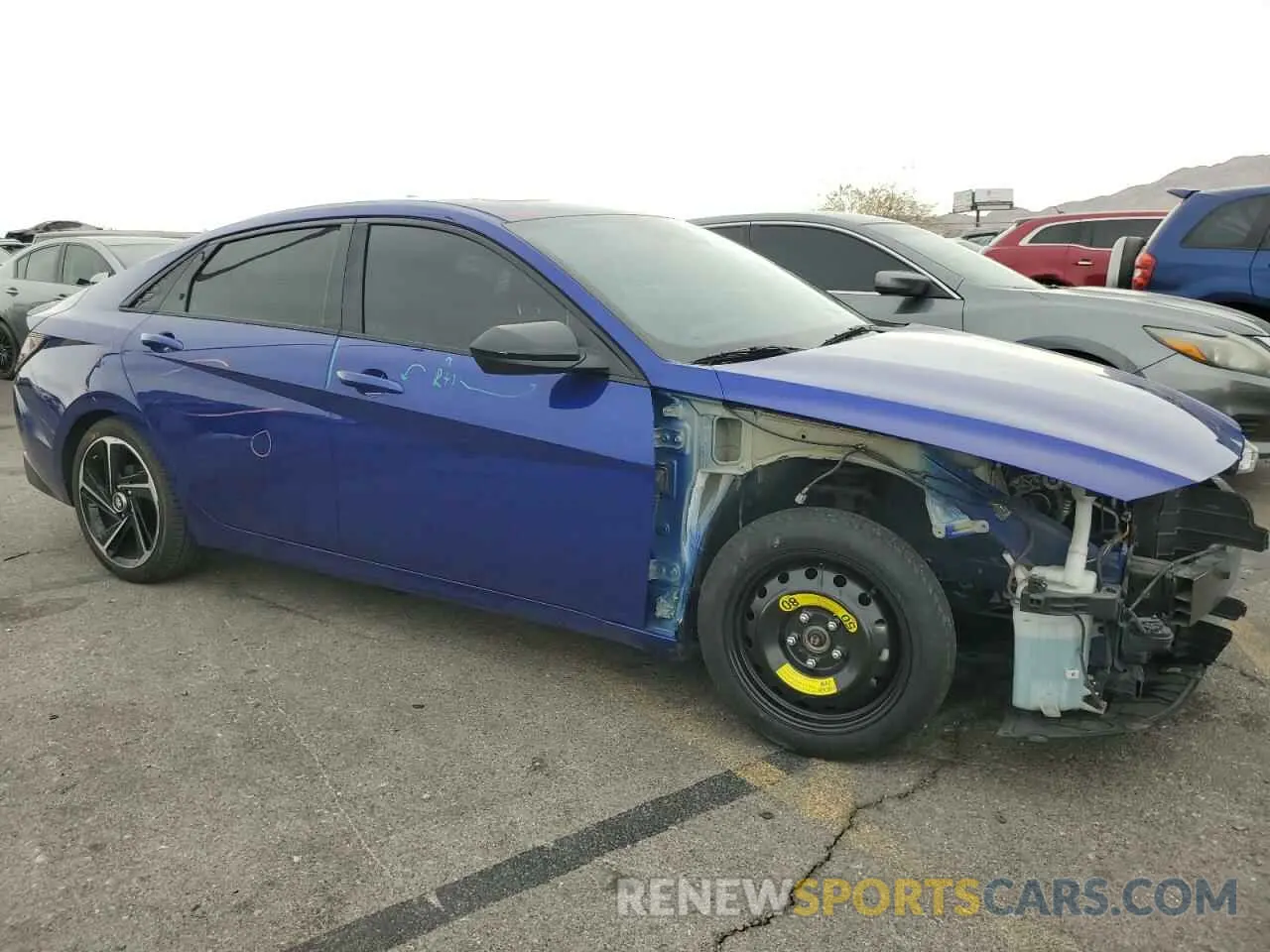 4 Photograph of a damaged car KMHLR4AF0MU180944 HYUNDAI ELANTRA 2021