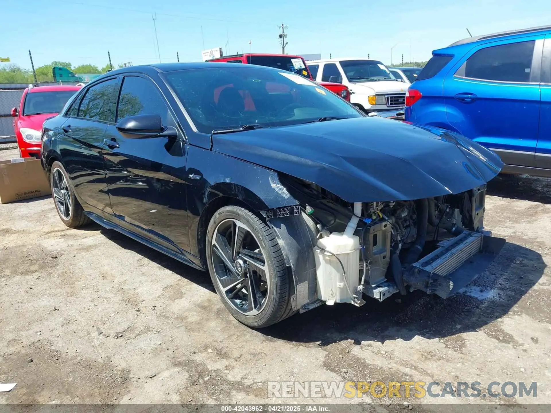 1 Photograph of a damaged car KMHLR4AF2MU137691 HYUNDAI ELANTRA 2021