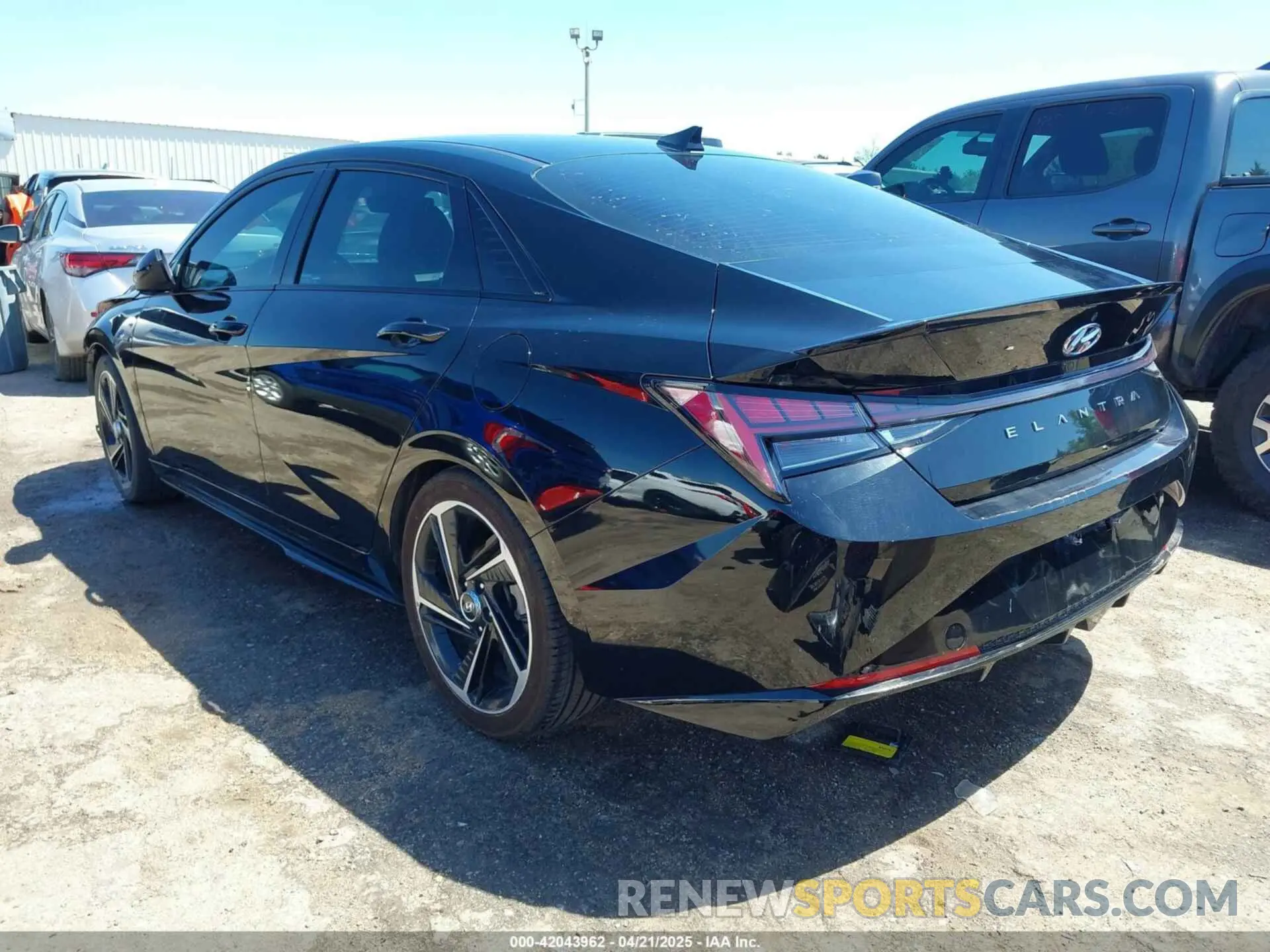 3 Photograph of a damaged car KMHLR4AF2MU137691 HYUNDAI ELANTRA 2021