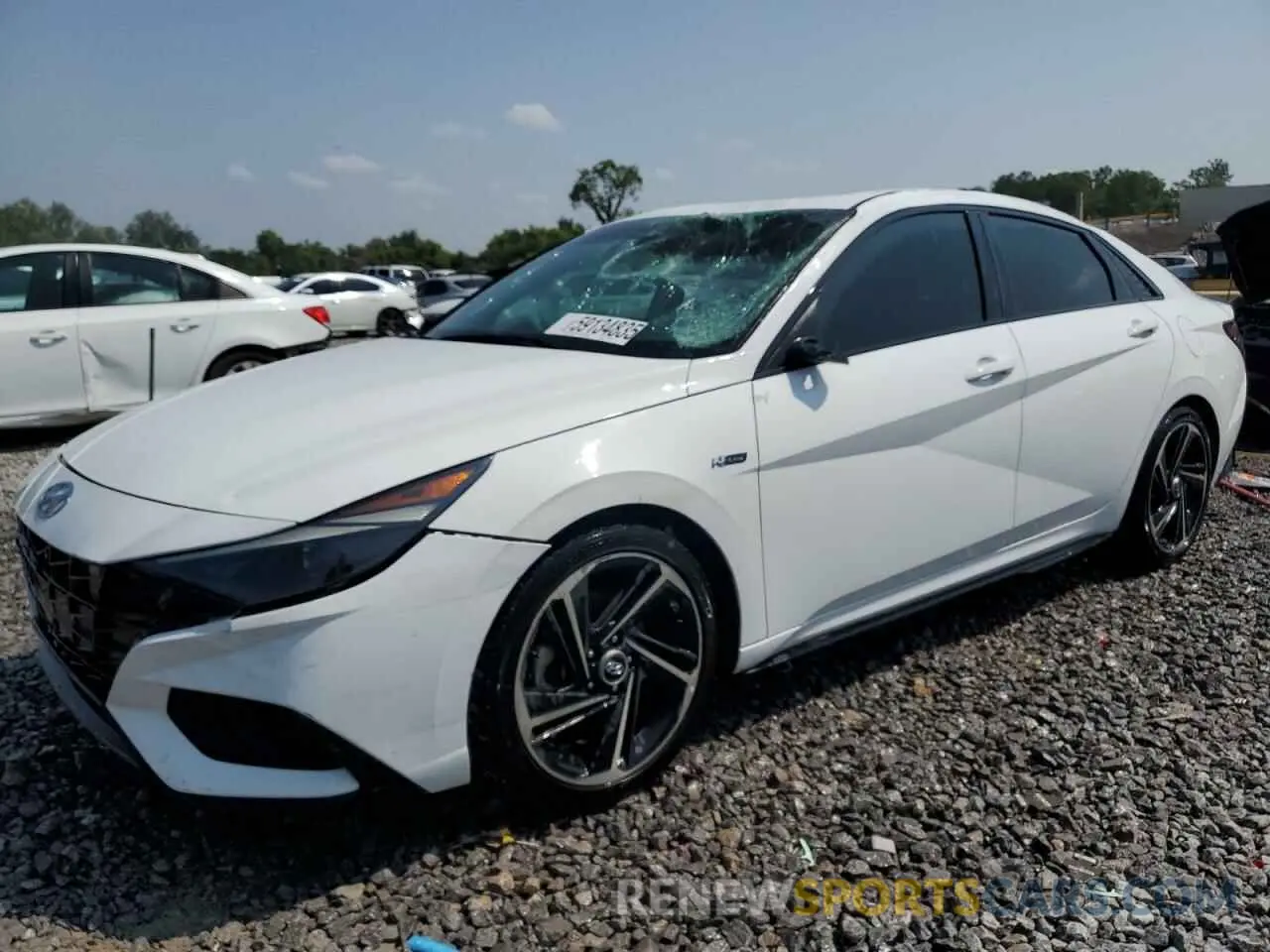 1 Photograph of a damaged car KMHLR4AF4MU106619 HYUNDAI ELANTRA 2021