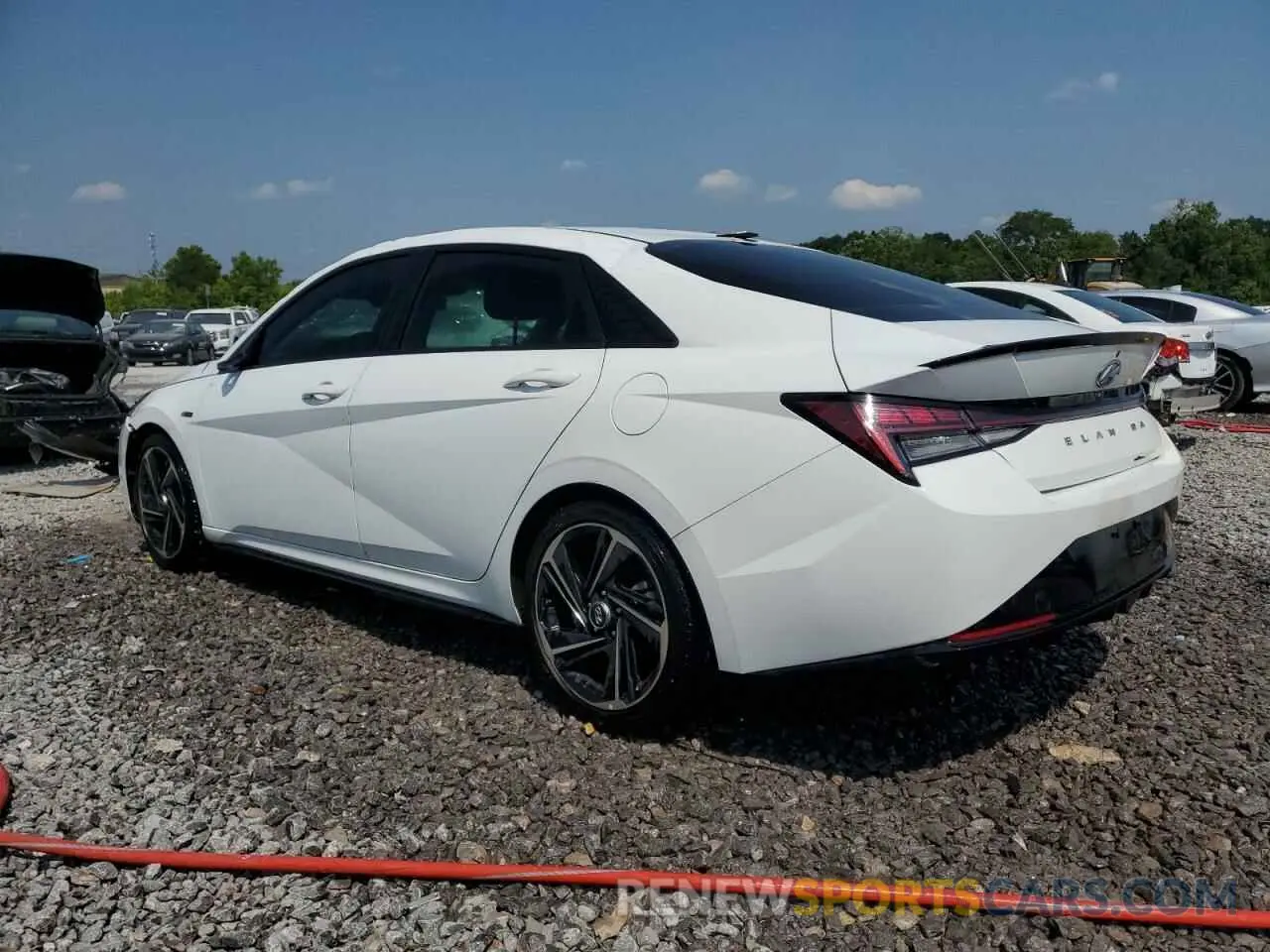 2 Photograph of a damaged car KMHLR4AF4MU106619 HYUNDAI ELANTRA 2021