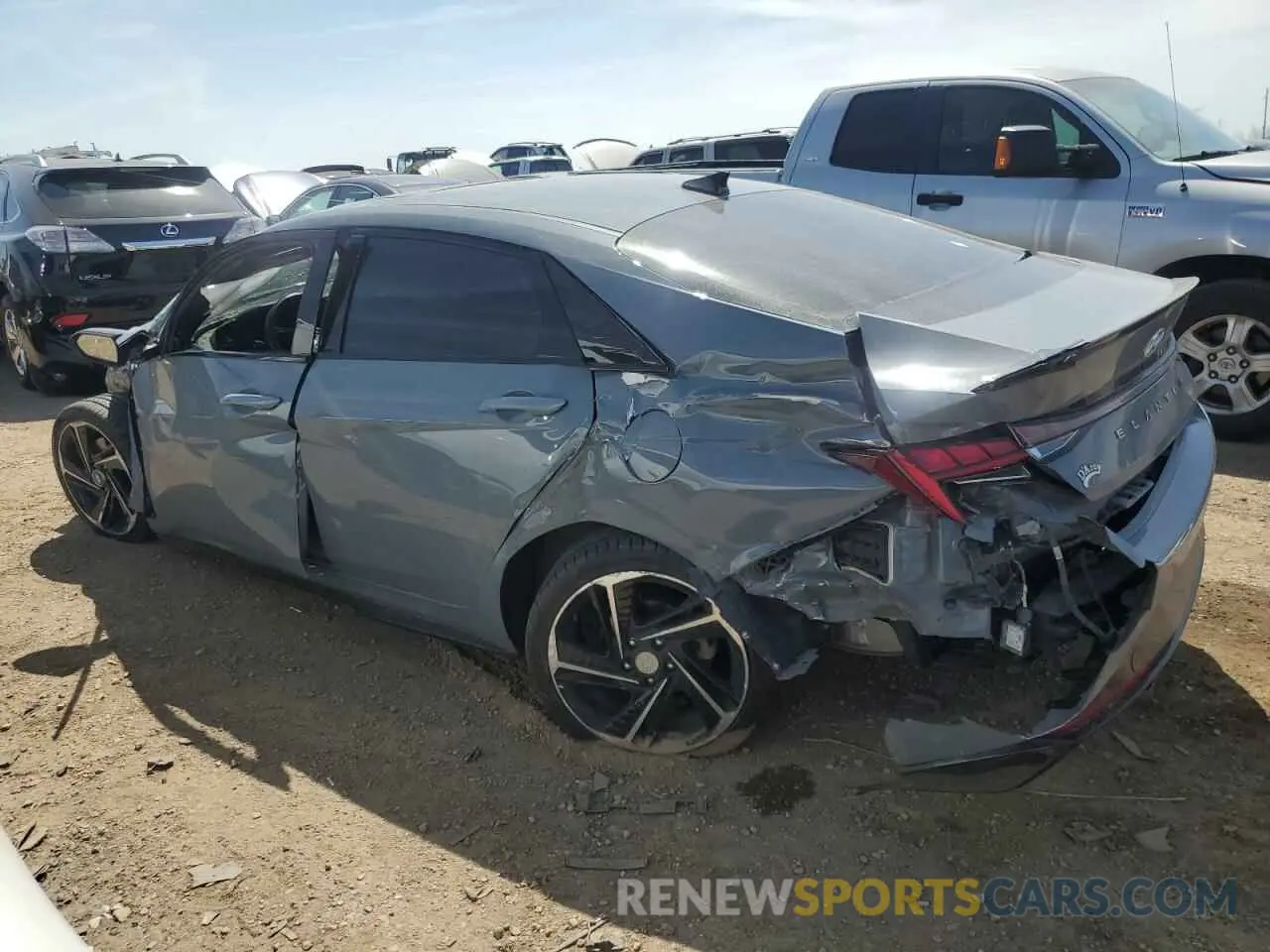 2 Photograph of a damaged car KMHLR4AF5MU146918 HYUNDAI ELANTRA 2021