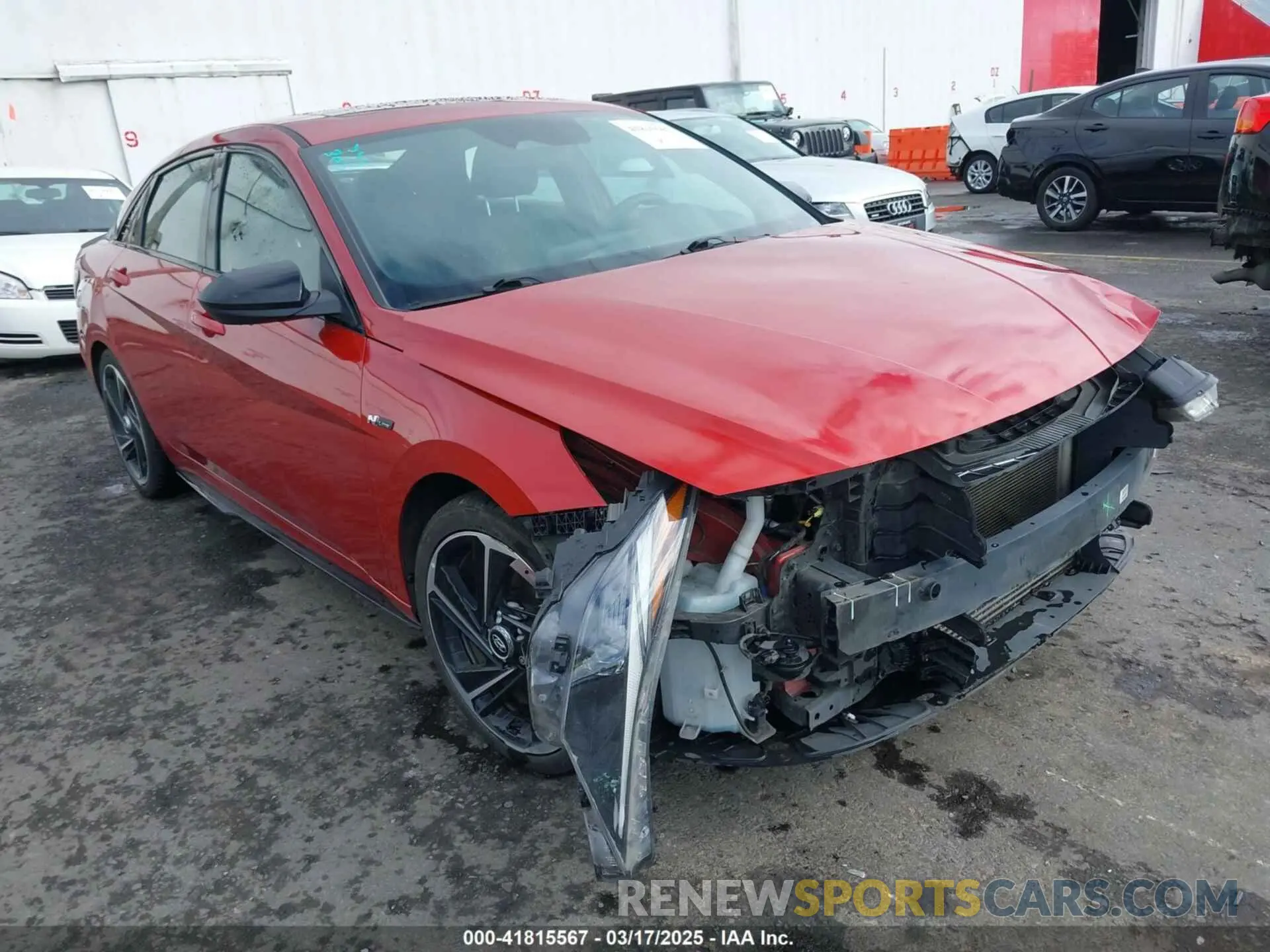 1 Photograph of a damaged car KMHLR4AF5MU181801 HYUNDAI ELANTRA 2021