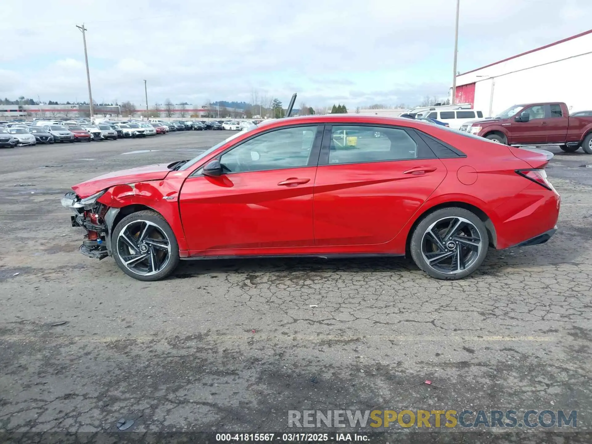 14 Photograph of a damaged car KMHLR4AF5MU181801 HYUNDAI ELANTRA 2021