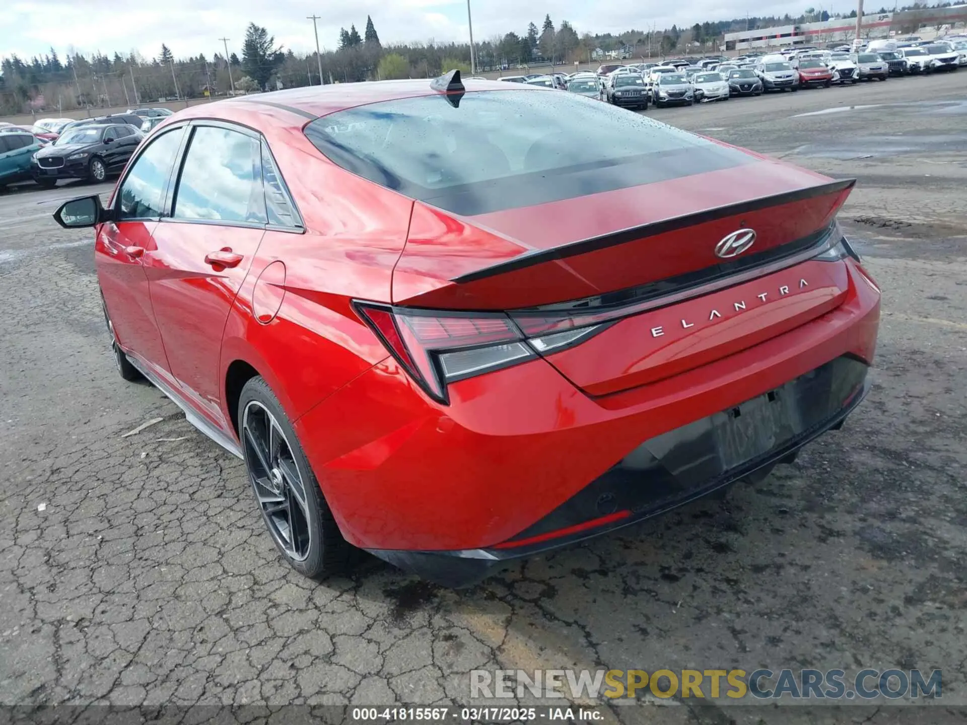 3 Photograph of a damaged car KMHLR4AF5MU181801 HYUNDAI ELANTRA 2021