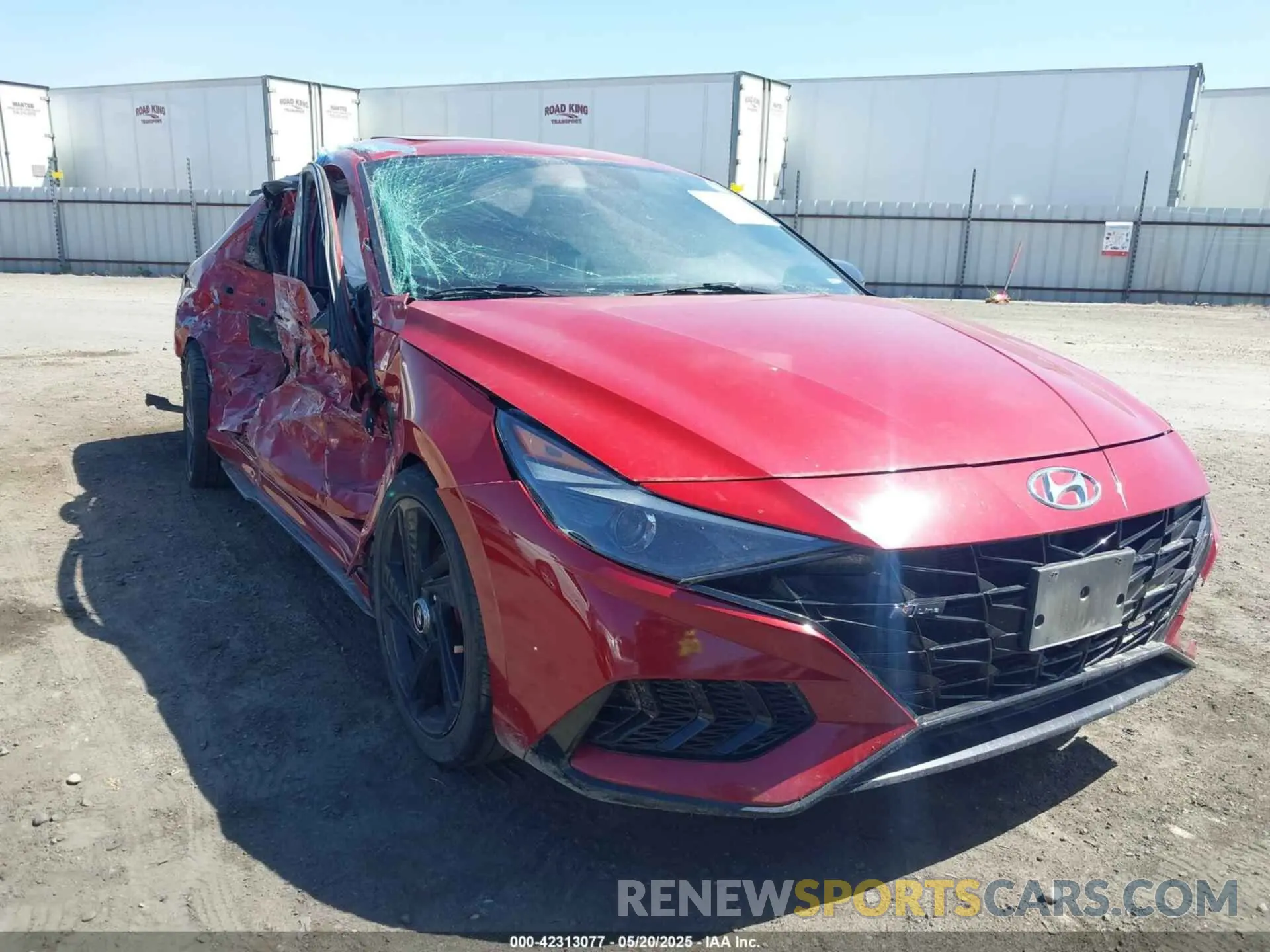 1 Photograph of a damaged car KMHLR4AF7MU147407 HYUNDAI ELANTRA 2021