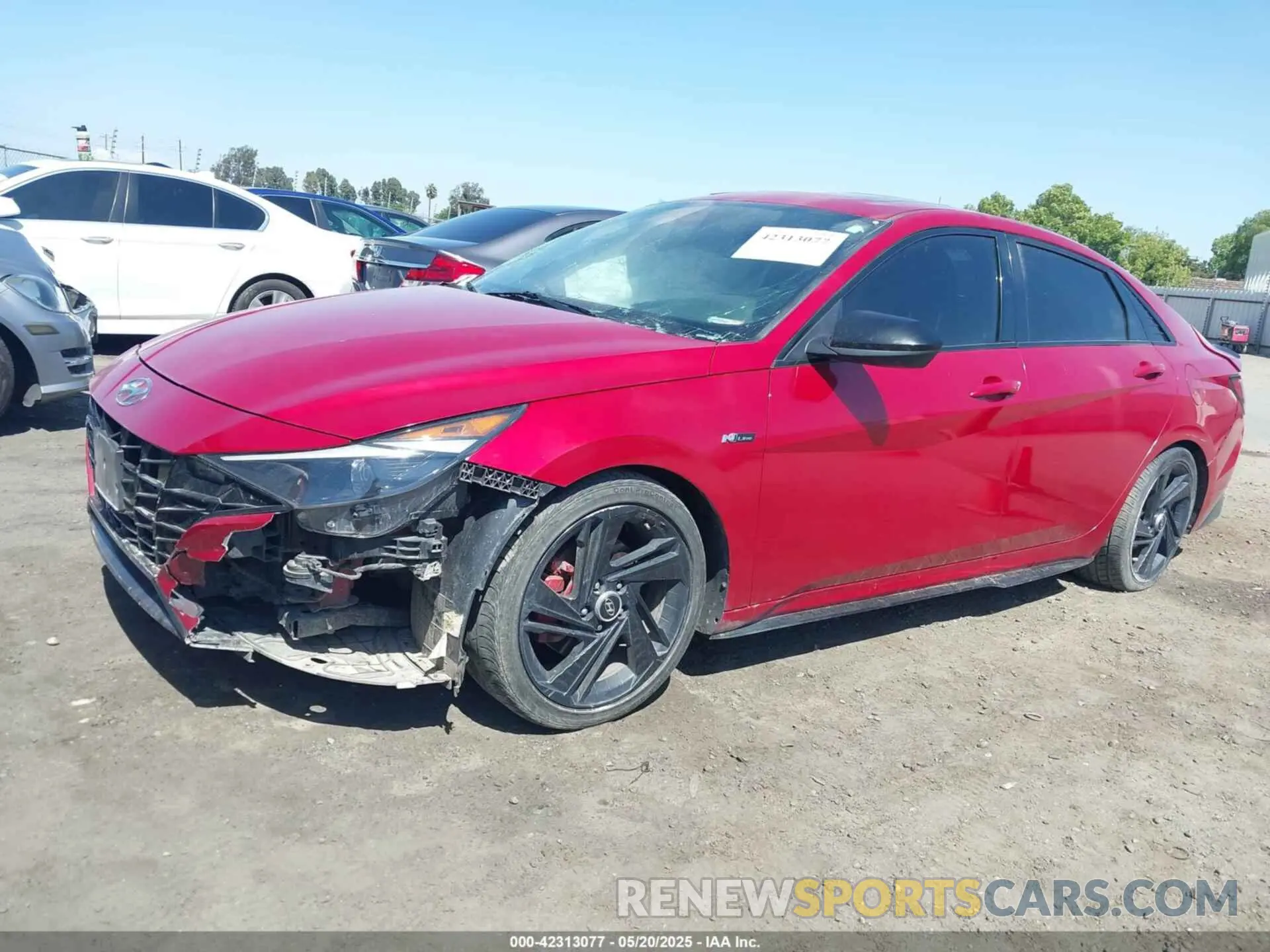 14 Photograph of a damaged car KMHLR4AF7MU147407 HYUNDAI ELANTRA 2021
