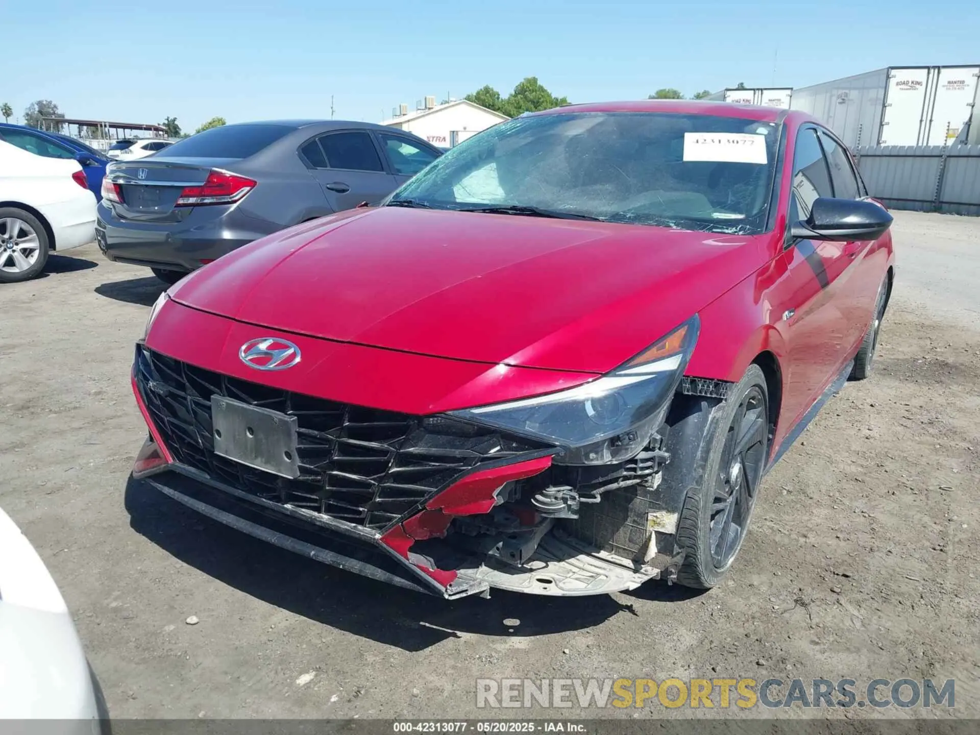 2 Photograph of a damaged car KMHLR4AF7MU147407 HYUNDAI ELANTRA 2021