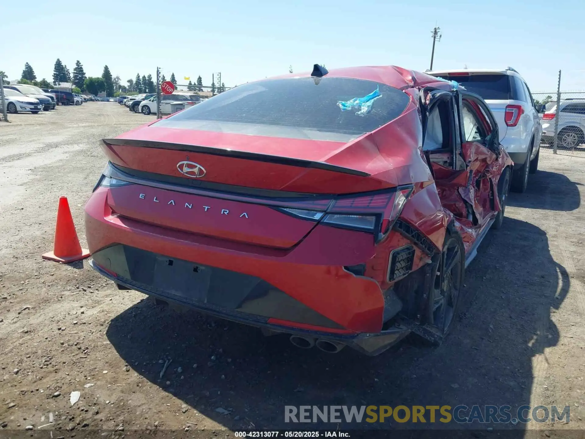 4 Photograph of a damaged car KMHLR4AF7MU147407 HYUNDAI ELANTRA 2021