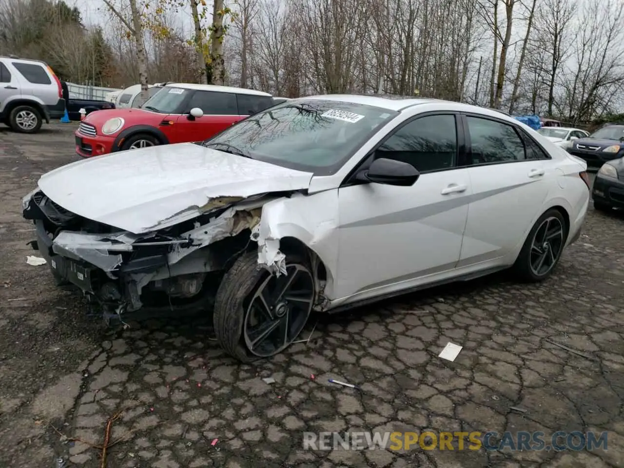 1 Photograph of a damaged car KMHLR4AF8MU188564 HYUNDAI ELANTRA 2021