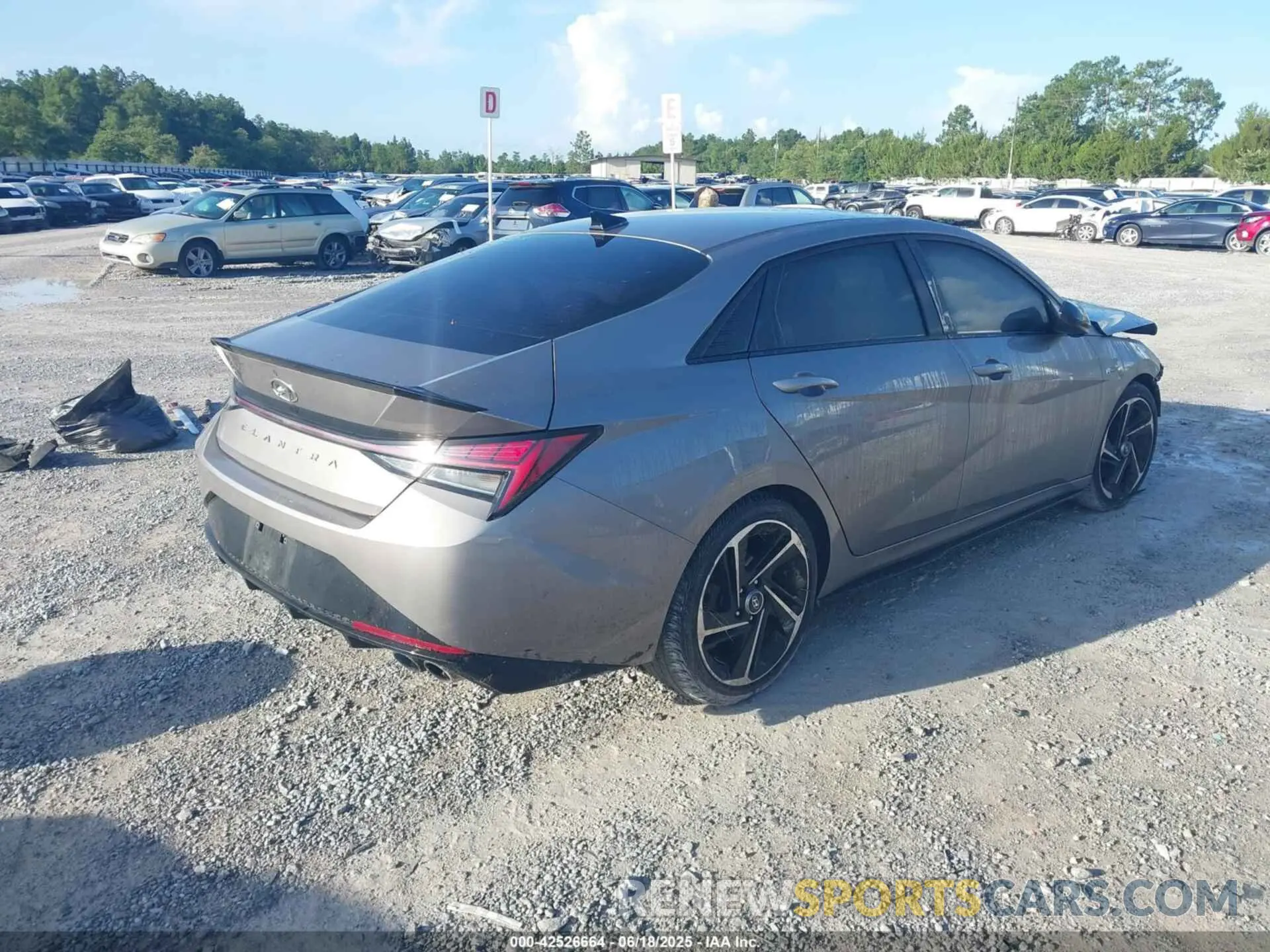 4 Photograph of a damaged car KMHLR4AF9MU163544 HYUNDAI ELANTRA 2021