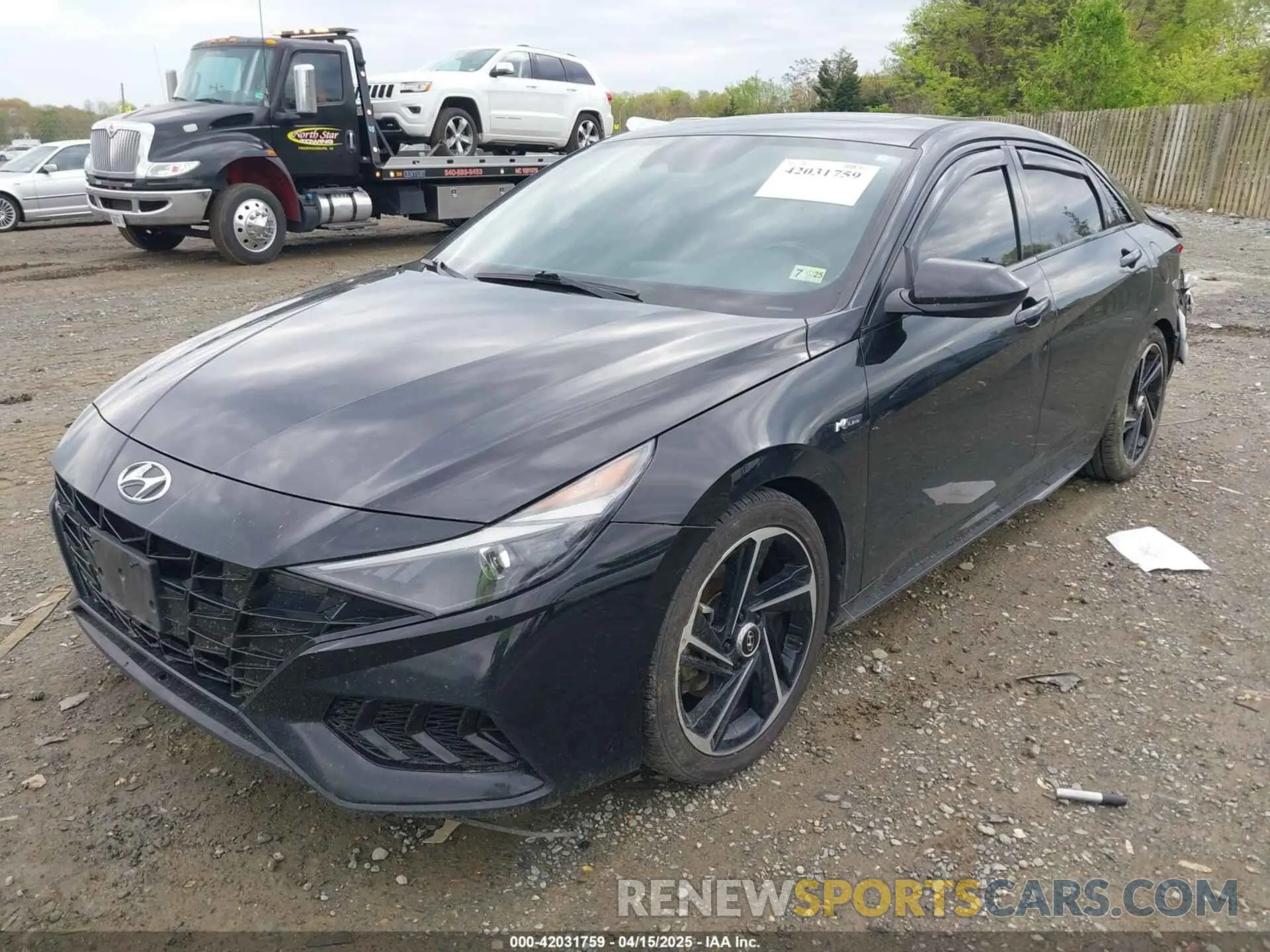 2 Photograph of a damaged car KMHLR4AF9MU173555 HYUNDAI ELANTRA 2021