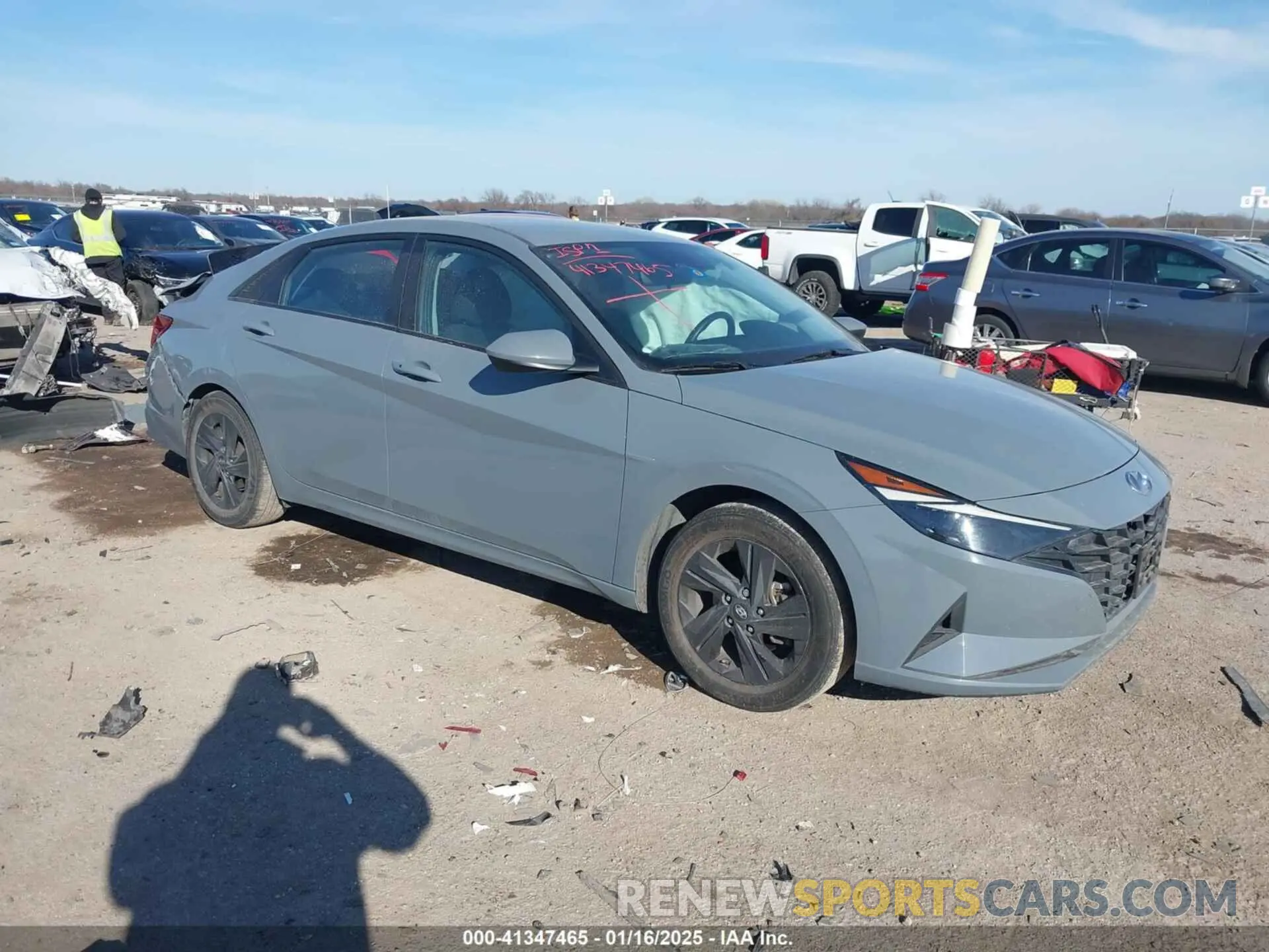 1 Photograph of a damaged car KMHLS4AG0MU064981 HYUNDAI ELANTRA 2021