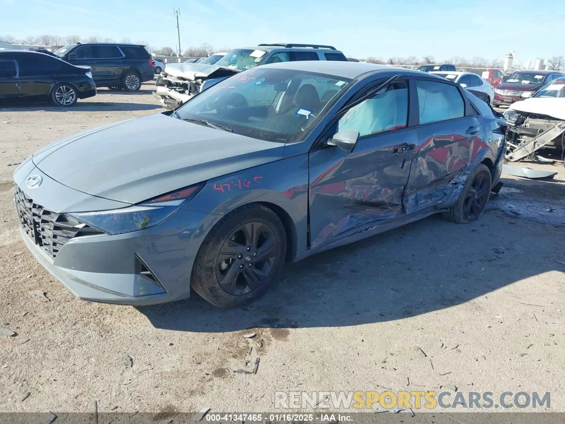 2 Photograph of a damaged car KMHLS4AG0MU064981 HYUNDAI ELANTRA 2021