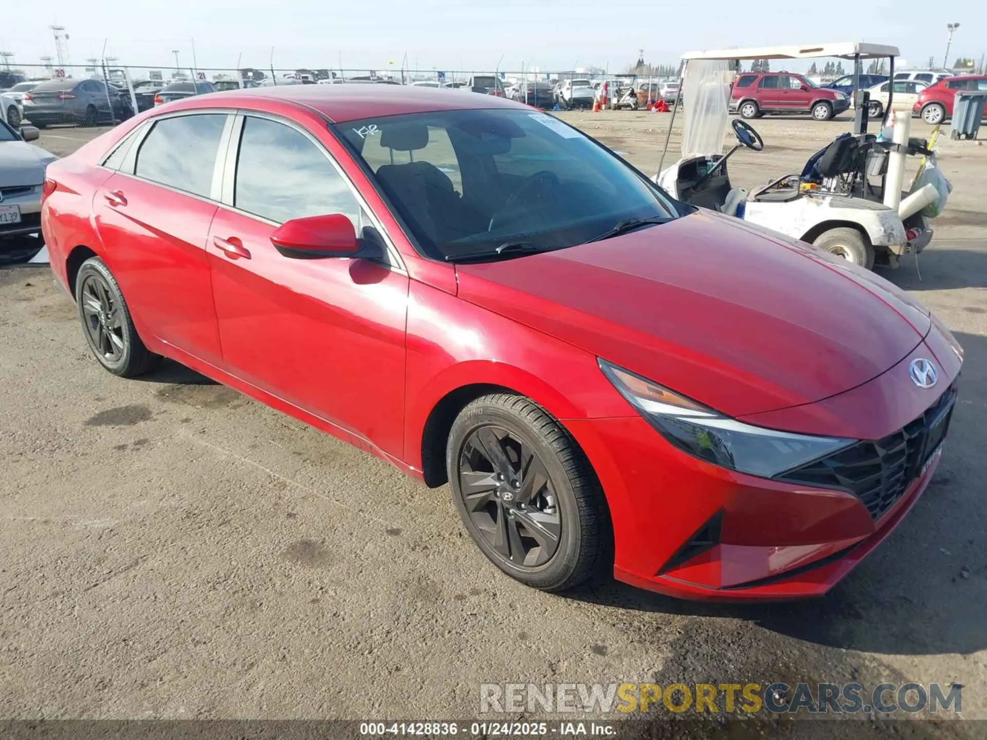 1 Photograph of a damaged car KMHLS4AG0MU068030 HYUNDAI ELANTRA 2021