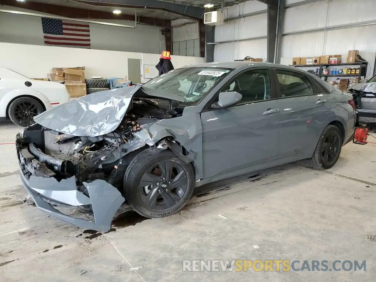 1 Photograph of a damaged car KMHLS4AG0MU126900 HYUNDAI ELANTRA 2021