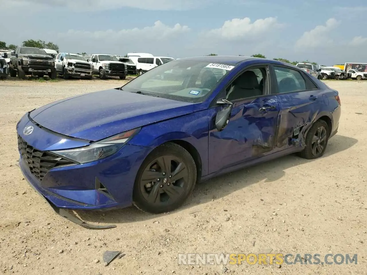 1 Photograph of a damaged car KMHLS4AG2MU105210 HYUNDAI ELANTRA 2021