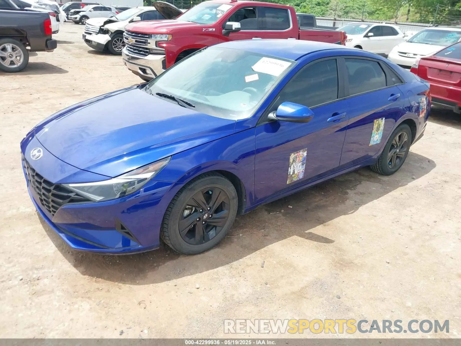 2 Photograph of a damaged car KMHLS4AG2MU196155 HYUNDAI ELANTRA 2021