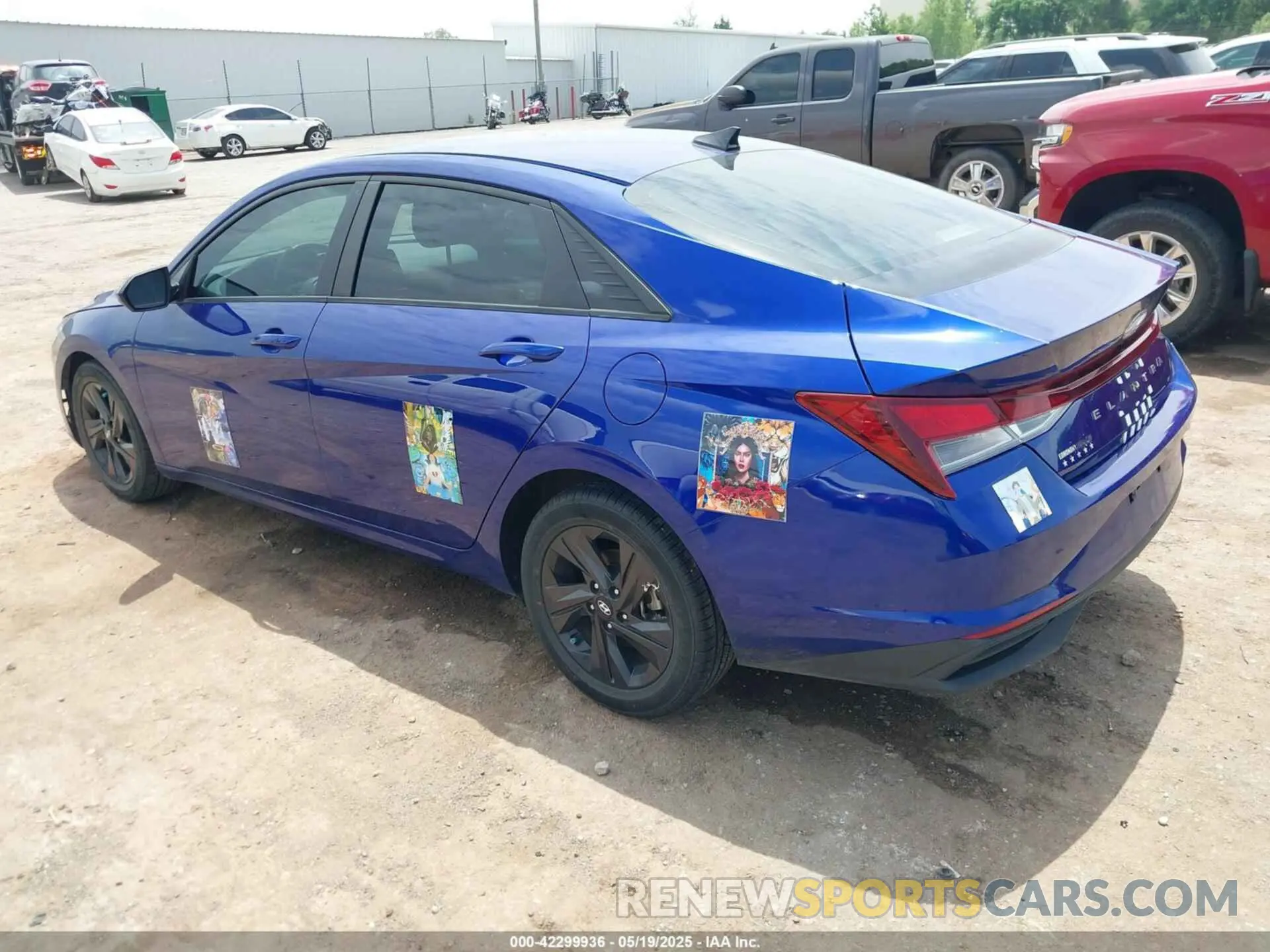3 Photograph of a damaged car KMHLS4AG2MU196155 HYUNDAI ELANTRA 2021