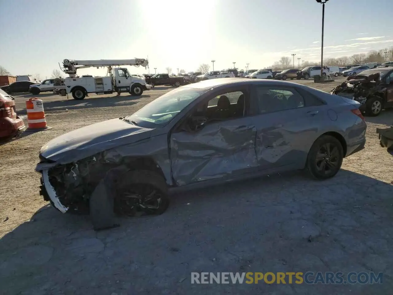 1 Photograph of a damaged car KMHLS4AG2MU212273 HYUNDAI ELANTRA 2021