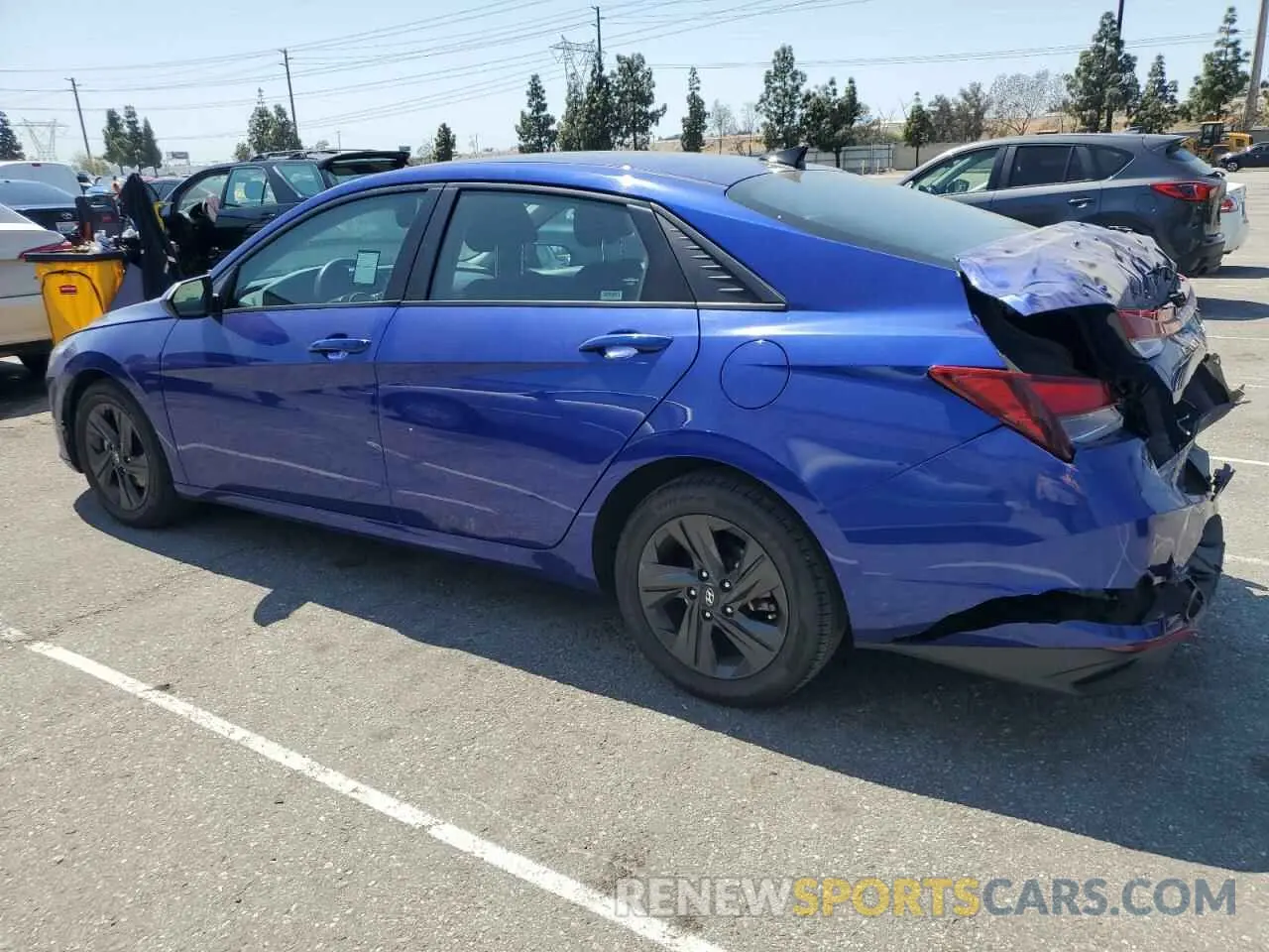 2 Photograph of a damaged car KMHLS4AG3MU121657 HYUNDAI ELANTRA 2021