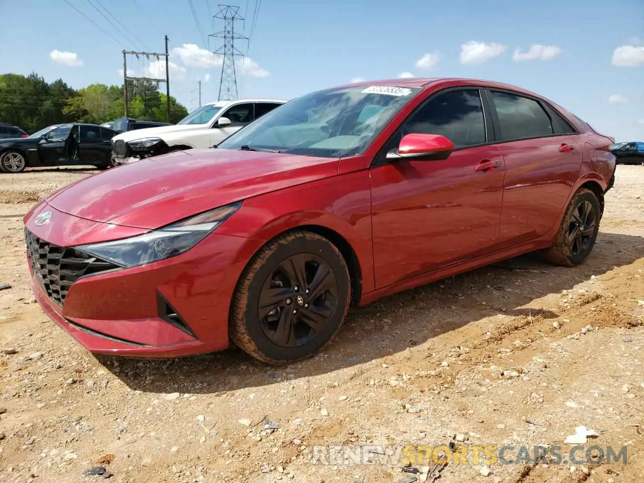 1 Photograph of a damaged car KMHLS4AG3MU150110 HYUNDAI ELANTRA 2021