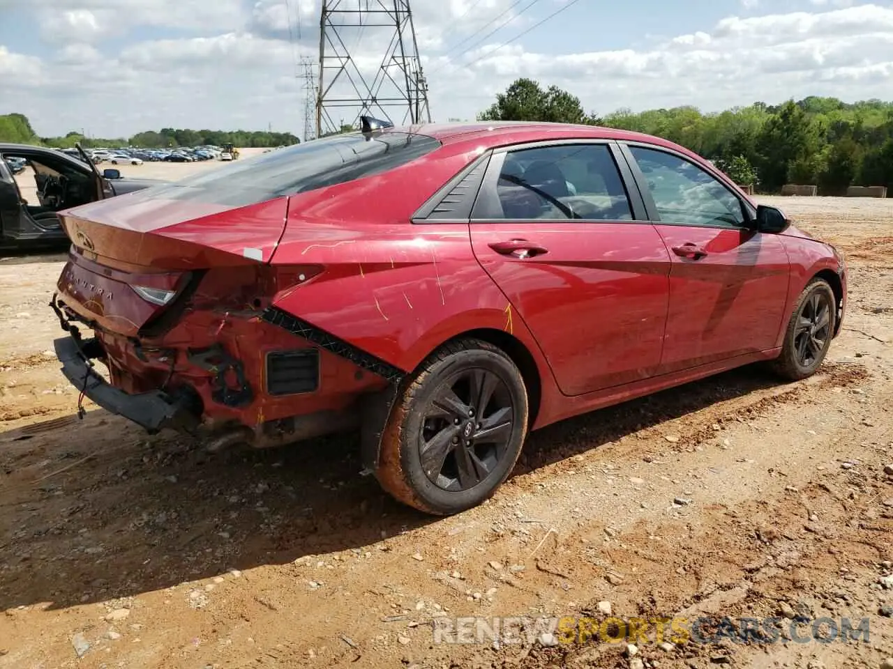 3 Photograph of a damaged car KMHLS4AG3MU150110 HYUNDAI ELANTRA 2021