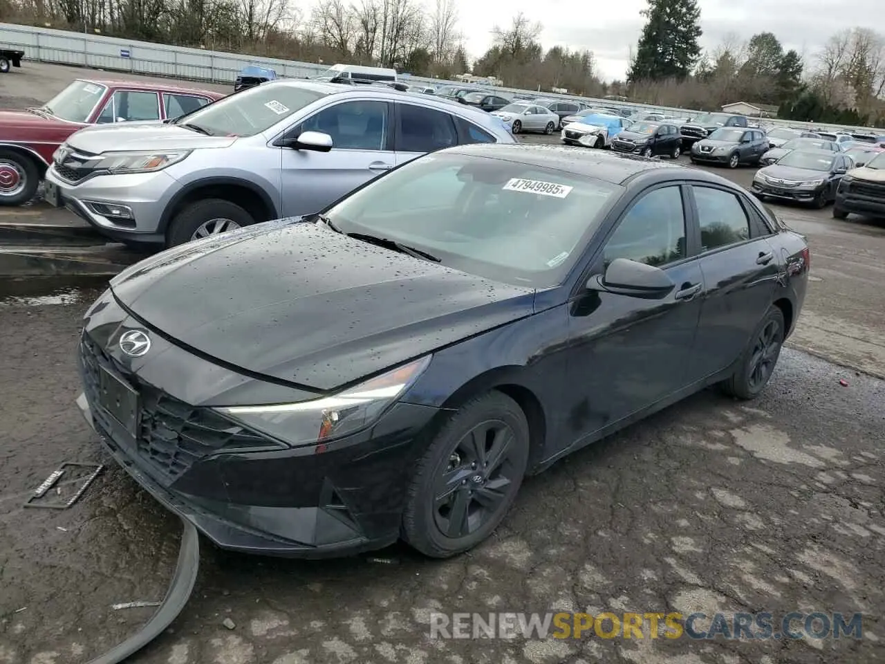 1 Photograph of a damaged car KMHLS4AG4MU065146 HYUNDAI ELANTRA 2021