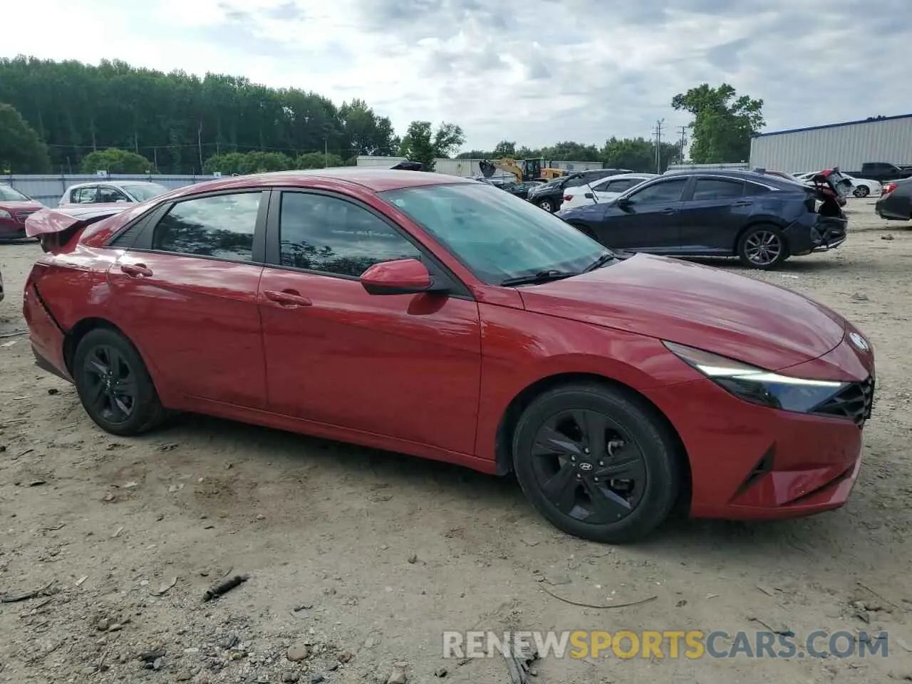 4 Photograph of a damaged car KMHLS4AG4MU121733 HYUNDAI ELANTRA 2021