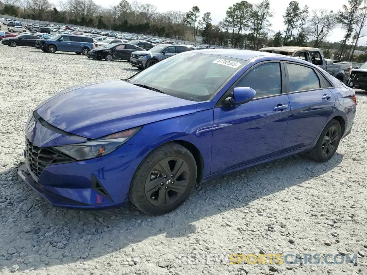 1 Photograph of a damaged car KMHLS4AG7MU103730 HYUNDAI ELANTRA 2021