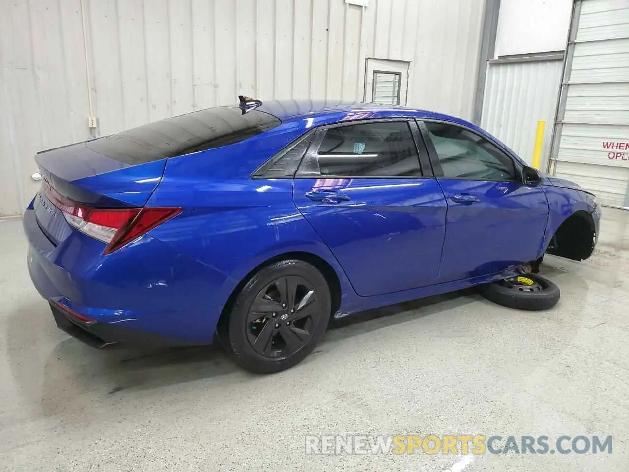 3 Photograph of a damaged car KMHLS4AG7MU118809 HYUNDAI ELANTRA 2021