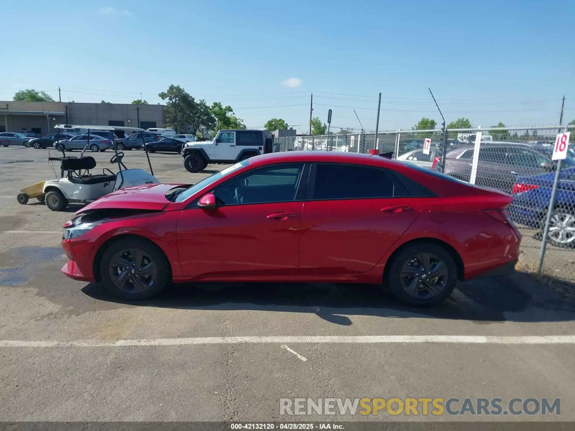 14 Photograph of a damaged car KMHLS4AG8MU195768 HYUNDAI ELANTRA 2021