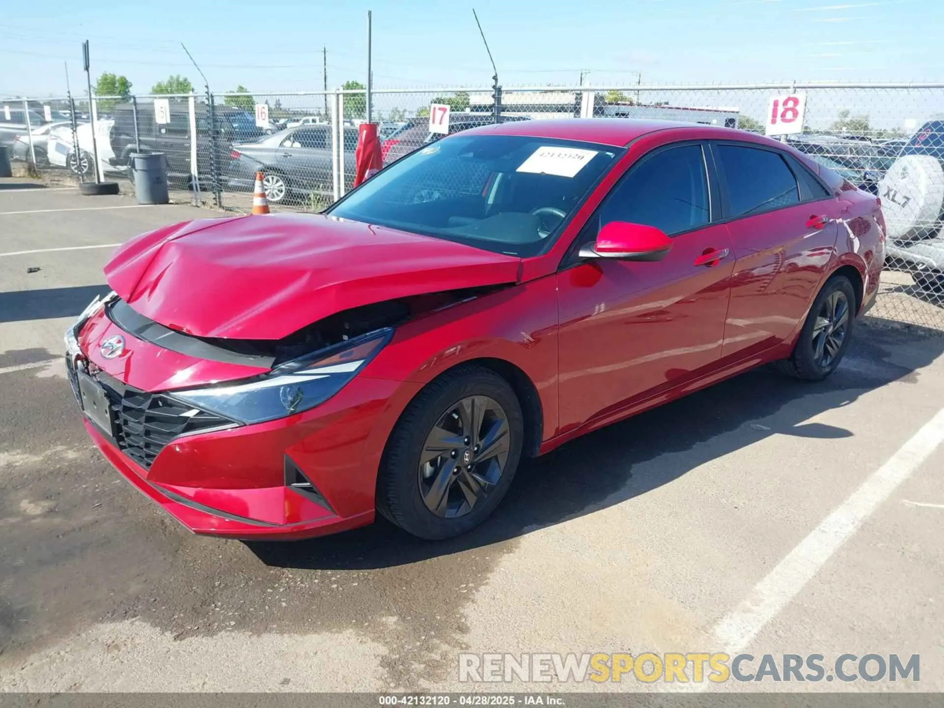 2 Photograph of a damaged car KMHLS4AG8MU195768 HYUNDAI ELANTRA 2021