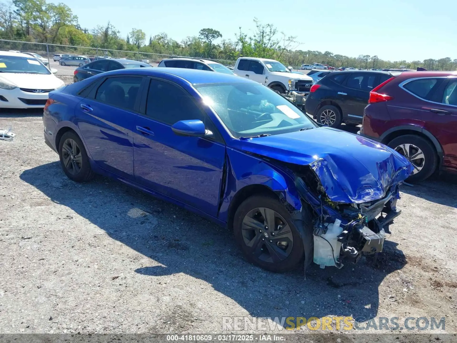 1 Photograph of a damaged car KMHLS4AG9MU066373 HYUNDAI ELANTRA 2021