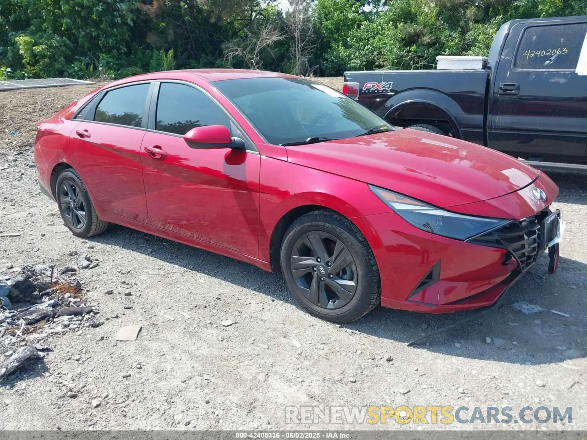 1 Photograph of a damaged car KMHLS4AG9MU211220 HYUNDAI ELANTRA 2021