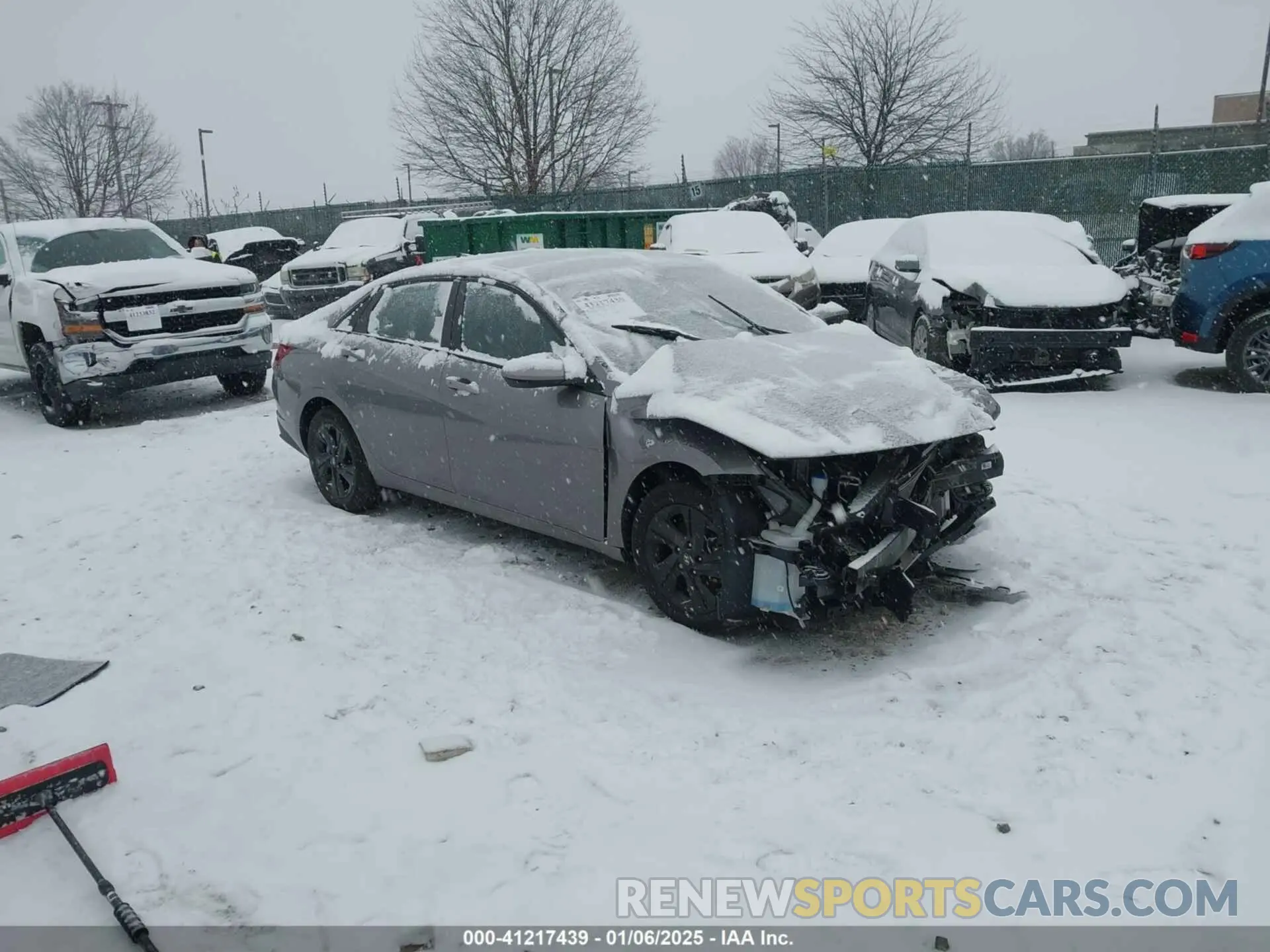 1 Photograph of a damaged car KMHLS4AGXMU189096 HYUNDAI ELANTRA 2021