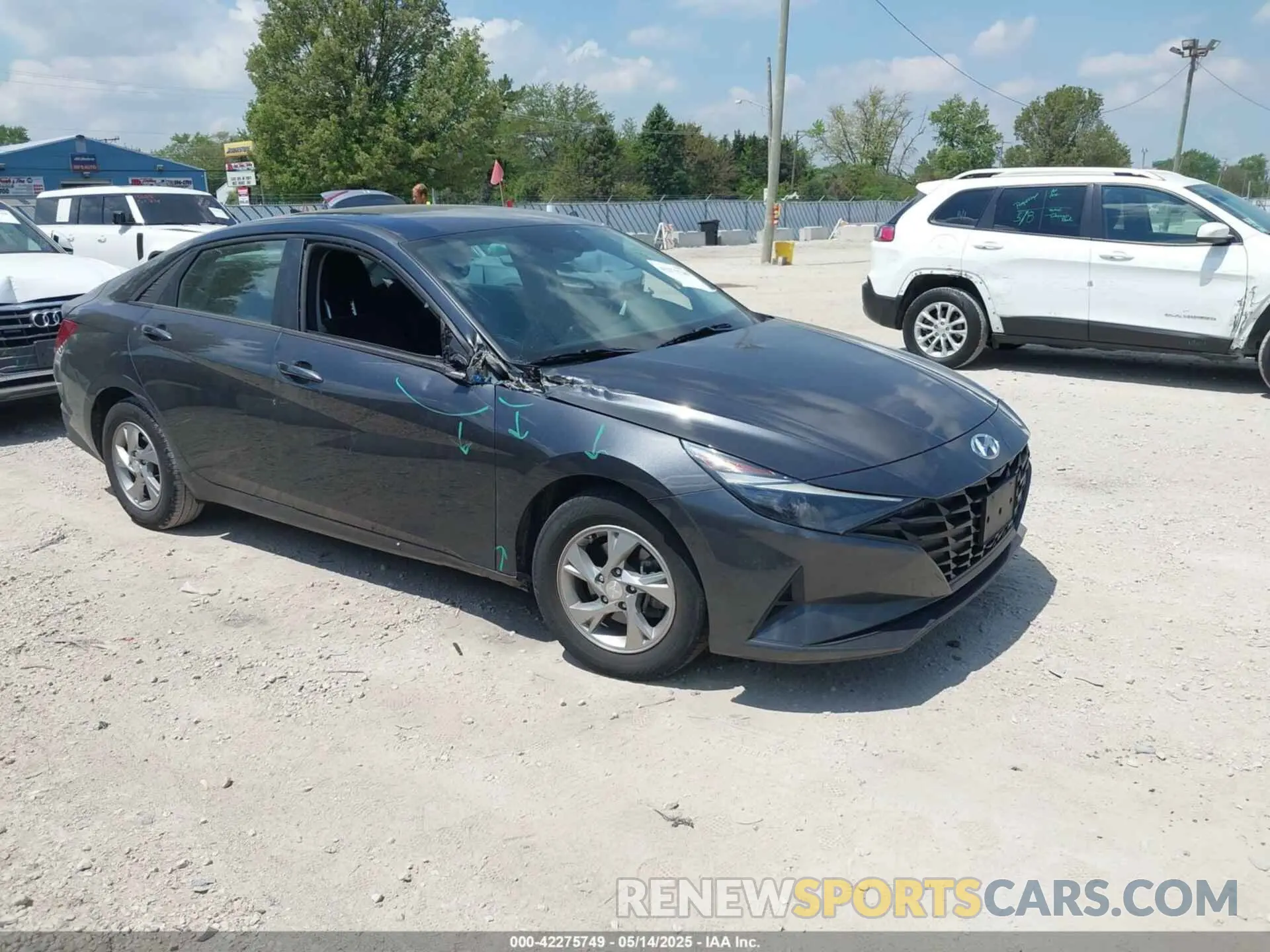 1 Photograph of a damaged car 5NPLL4AG8NH053241 HYUNDAI ELANTRA 2022