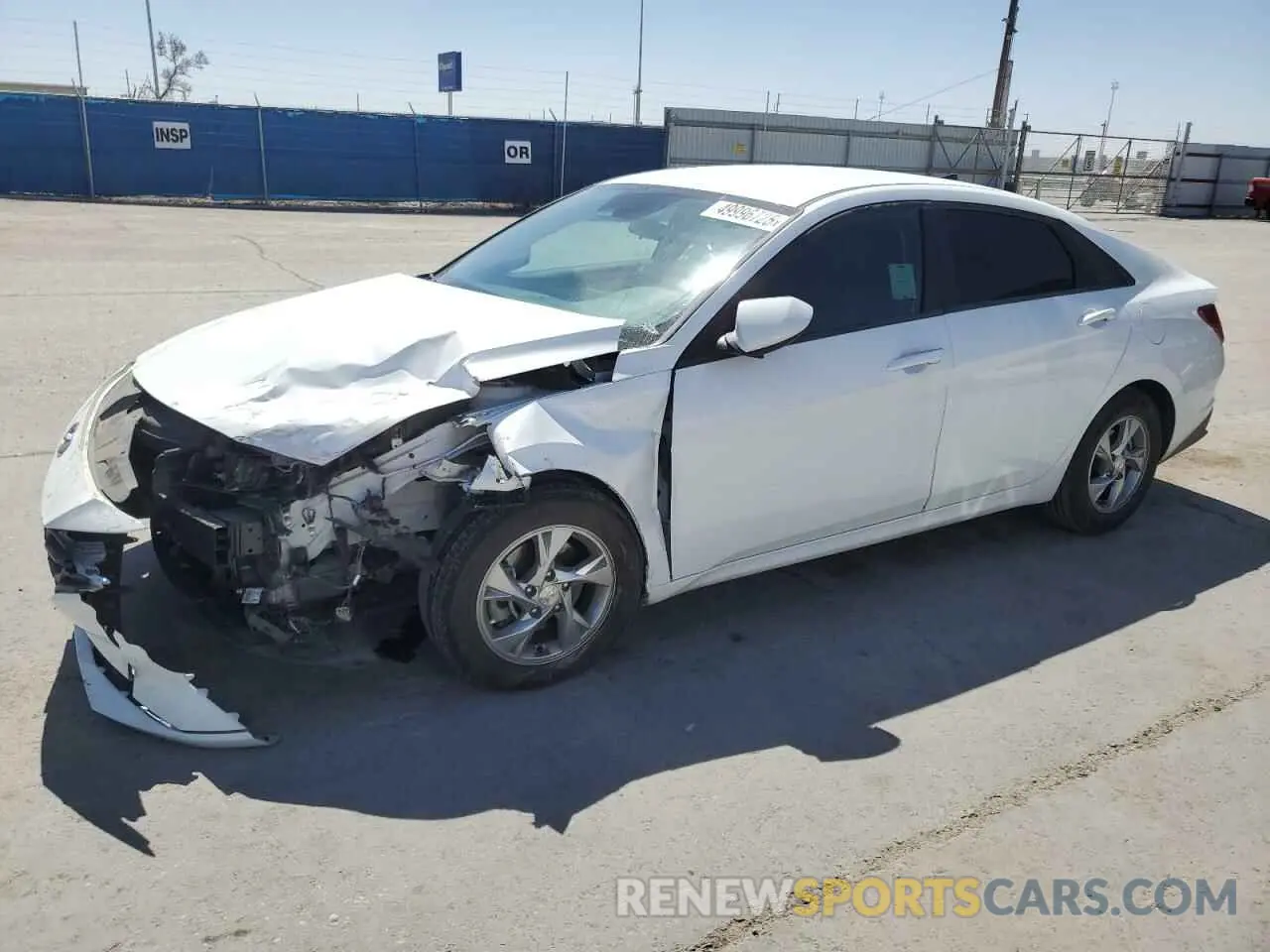 1 Photograph of a damaged car 5NPLL4AG9NH053281 HYUNDAI ELANTRA 2022