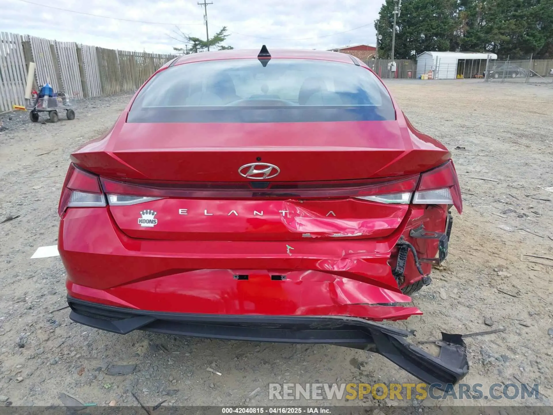 16 Photograph of a damaged car 5NPLL4AGXNH072597 HYUNDAI ELANTRA 2022