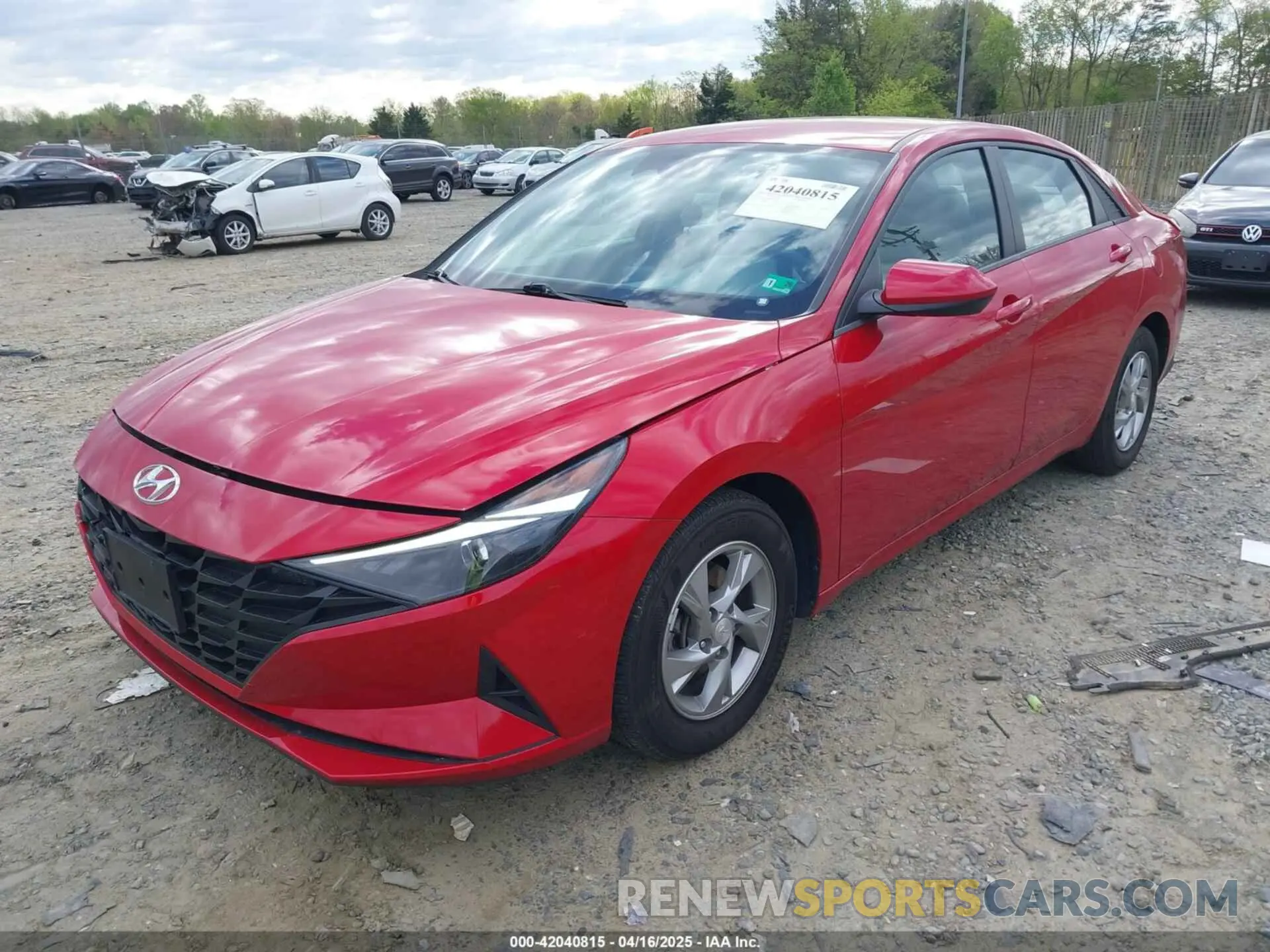 2 Photograph of a damaged car 5NPLL4AGXNH072597 HYUNDAI ELANTRA 2022