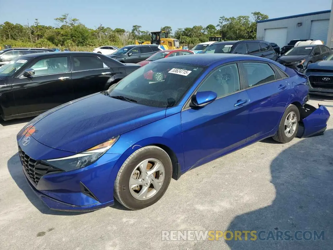 1 Photograph of a damaged car 5NPLL4AGXNH079436 HYUNDAI ELANTRA 2022