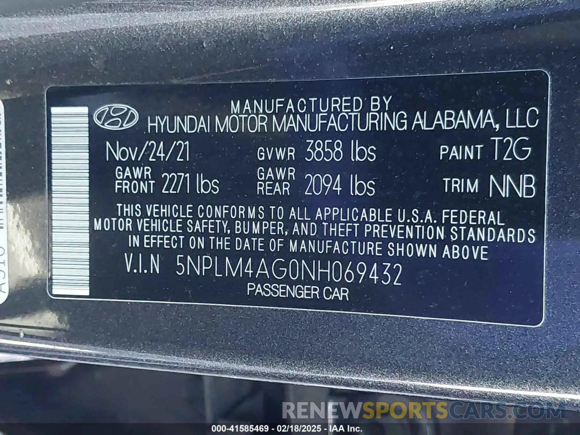 9 Photograph of a damaged car 5NPLM4AG0NH069432 HYUNDAI ELANTRA 2022
